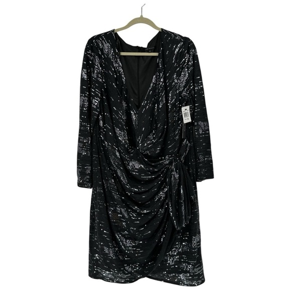 NEW David Meister Sequin Special Occasion Dress Size 18 - Picture 1 of 7